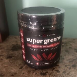 Nutrachamps super greens watermelon never opened